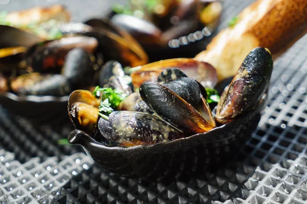 lezzetli kızarmış midye