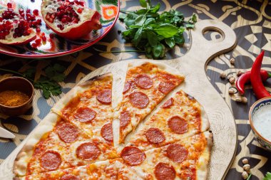 Tablo lezzetli pizza