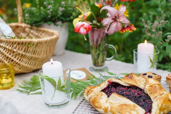 Galette de bayas frescas — Foto de Stock