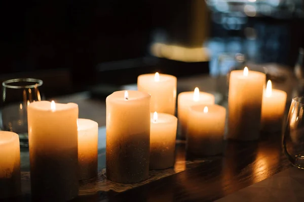 Velas de Natal, Decoração — Fotografia de Stock