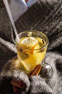 Kış çay bardağına 