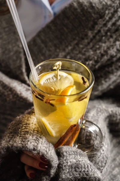 Kış çay bardağına 