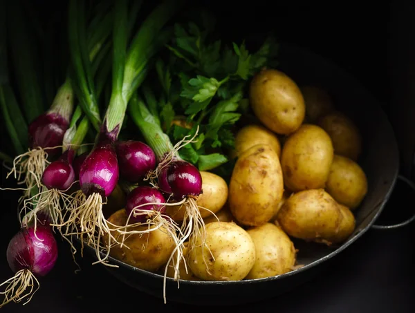 Produtos hortícolas frescos em bruto — Fotografia de Stock