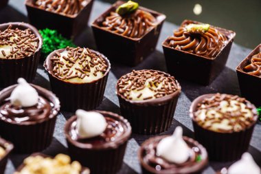 lezzetli çikolatalı tatlılar