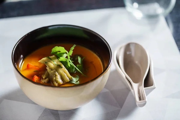 新鮮なアジアン スープ — ストック写真