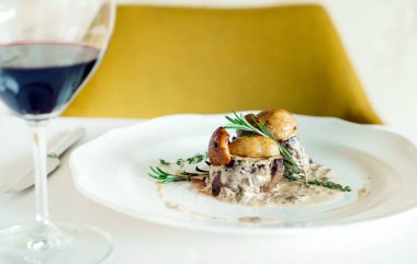 mantar ile sığır eti