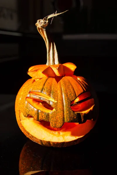 Halloween intagliato zucca — Foto Stock