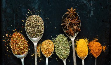 renkli baharat arka plan