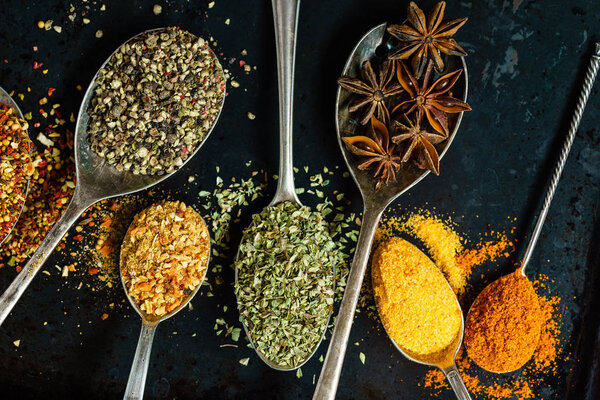 colorful spices background
