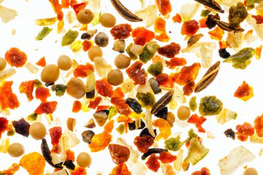 Farklı baharatlar arka plan