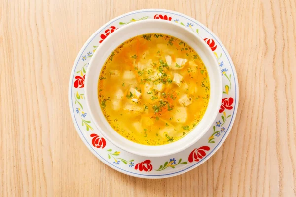 Fresh soup in the bowl — Stock Photo, Image