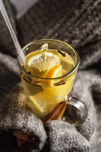 Fresh winter tea — Stock Photo, Image