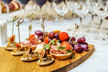 Tablo atıştırmalıklar ile catering