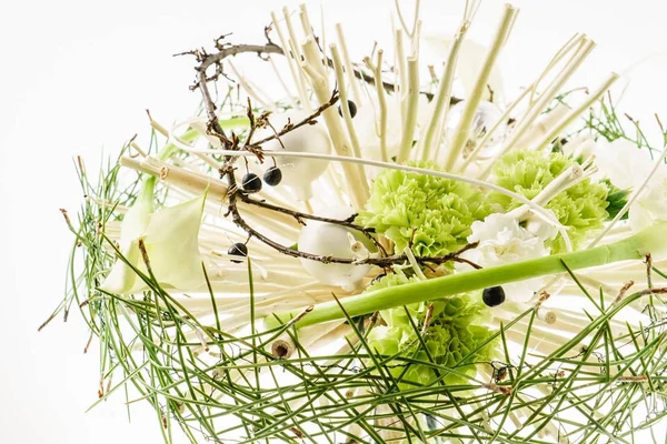 Winter bouquet on the white — Stock Photo, Image