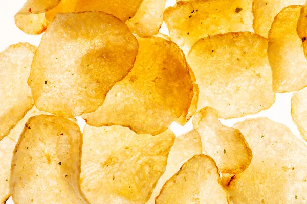 Potato chips texture — Stock Photo, Image