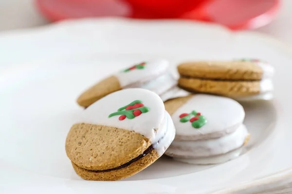 クリスマスのジンジャーブレッド クッキーをクローズ アップ — ストック写真