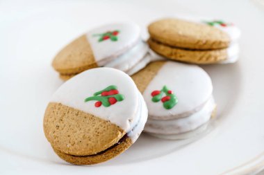 Noel gingerbread çerezleri, yakın çekim 