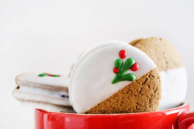Noel gingerbread çerezleri, yakın çekim 