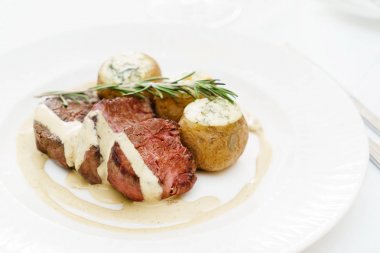 patates, taze kavrulmuş Dana yakın çekim