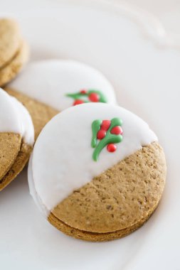 Noel gingerbread çerezleri, yakın çekim 