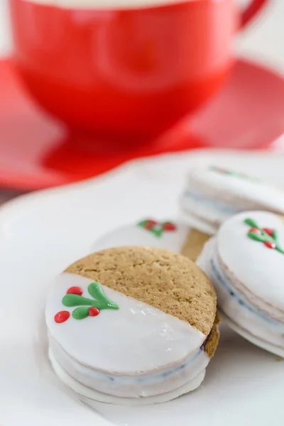 Biscotti Pan Zenzero Natale Primo Piano — Foto Stock