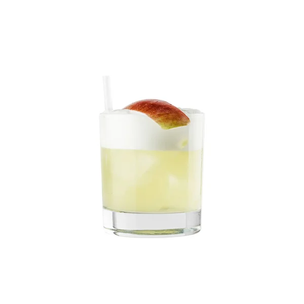 Cocktail Fresco Sullo Sfondo Bianco Vicino — Foto Stock