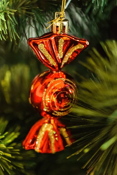 Nice Toy Christmas Tree Close — Stock Photo, Image