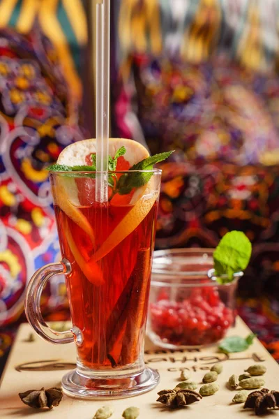 Berry Winter Tea Close — Stock Photo, Image
