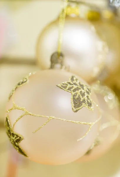 Bolas Cristal Navidad Cerca — Foto de Stock
