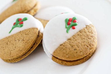 Noel gingerbread çerezleri, yakın çekim