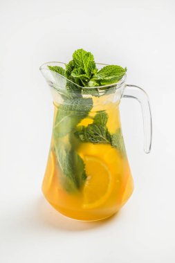 kavanoz, taze limonata yakın çekim