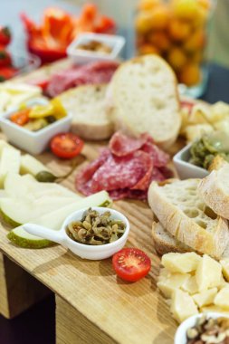 Tablo meze ile catering, yakın çekim