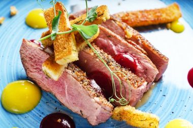 lezzetli ördek sosu, yakın çekim