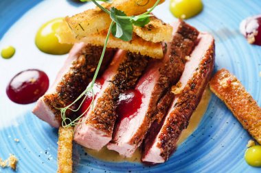 lezzetli ördek sosu, yakın çekim