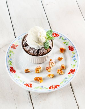 Çikolatalı kek, tatlı yakın çekim