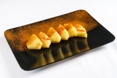 taze kavrulmuş ananas, yakın çekim