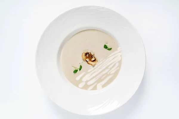 Cream Soup Isolated Close — Stock Photo, Image