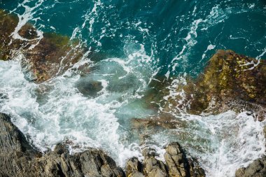 güzel Ligurya Denizi, İtalya 