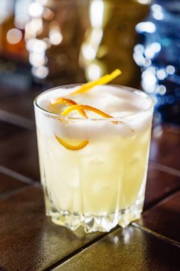 taze cockail çubuğunda, yakın çekim