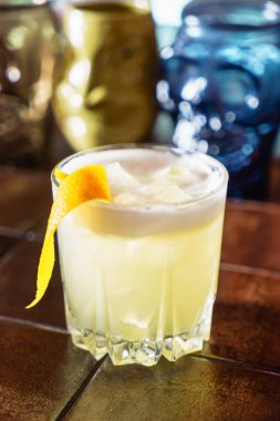 cockail cam çubuğunda, yakın çekim