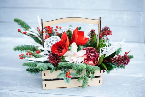 Nice Winter Bouquet Close — Stock Photo, Image