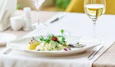 İtalyan restaurant, akşam yemeği yakın çekim