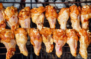 ızgara tavuk sosu, yakın çekim