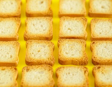 tost Sarı zemin üzerine yakın çekim