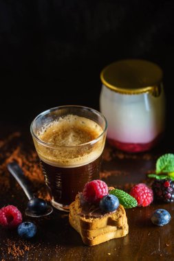 kahve tablo ile Kahvaltı, yakın çekim