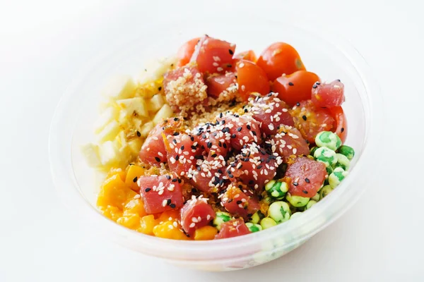 Bowl Delicious Tuna Close — Stock Photo, Image