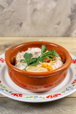 lezzetli balık ile sebze, yakın çekim