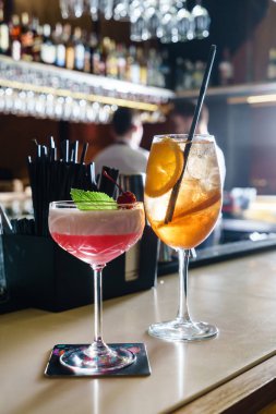 barda kokteyller. Yakın çekim