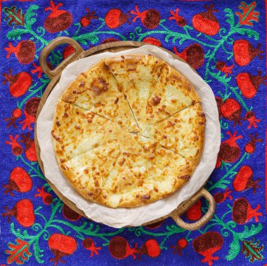 taze peynir ekmek. Yakın çekim