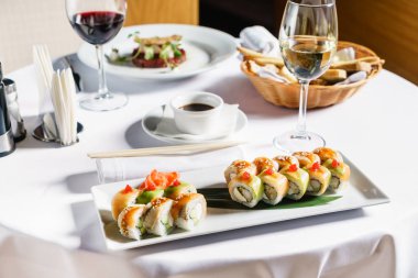 taze suşi ayarla, yakın çekim